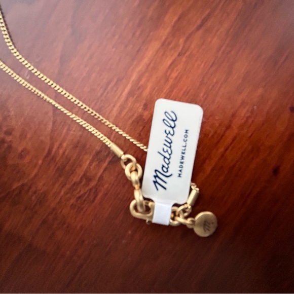 Madewell necklace lapis pyramid drop - Picture 4 of 7